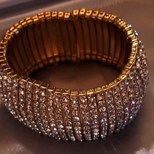Gold rhinestone bracelet